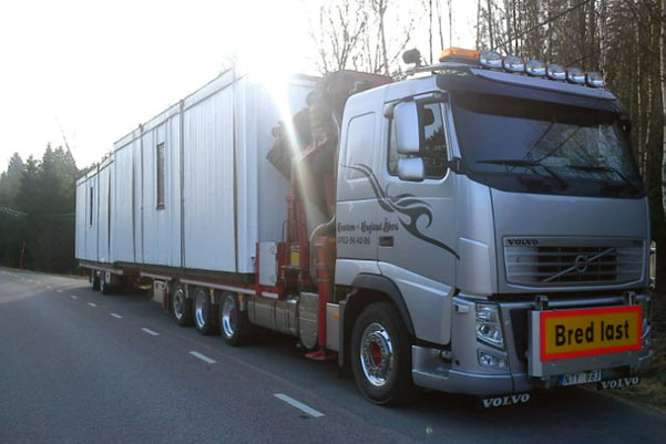 Transport med kranbil